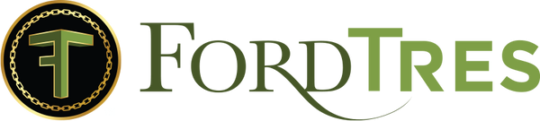 The company logo of FordTres CBD, a premium CBD oil, gummy and lotion company that caters to Orange County and Beverly Hills area.